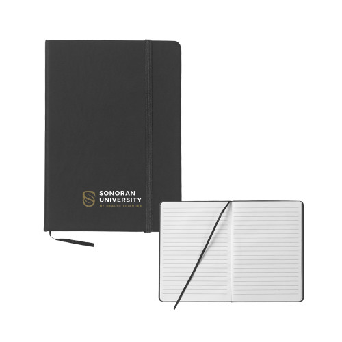  5x7 Black Hard Cover Journal - Sonoran Logo