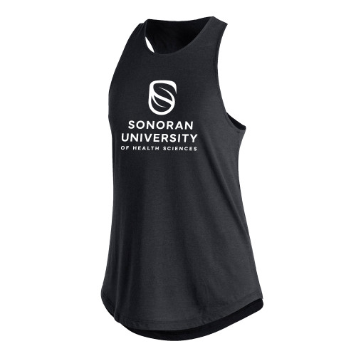  Adidas Womens Black Fashion Tank - Sonoran Logo Centered