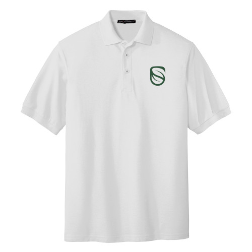  White Silk Touch Polo - Icon