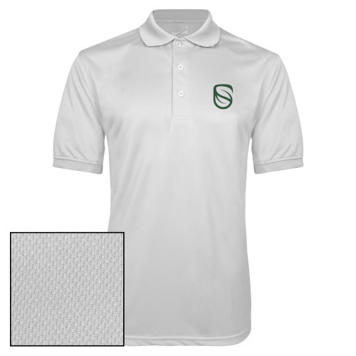  White Dry Mesh Polo - Icon