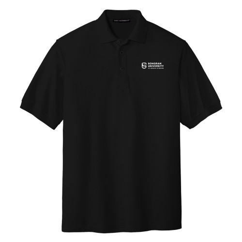 Black Silk Touch Polo - Sonoran Logo