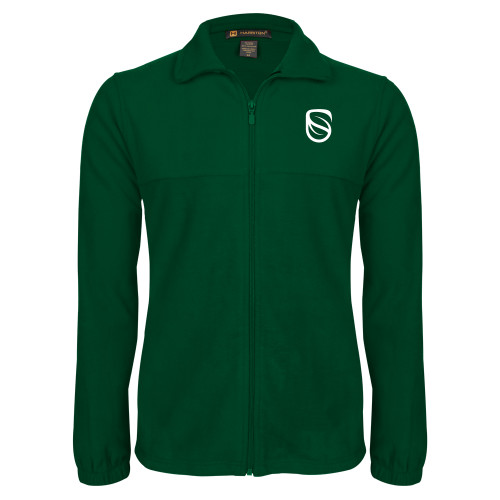  Dark Green Fleece Full Zip Jacket - Icon