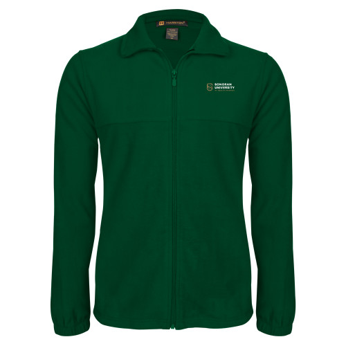  Dark Green Fleece Full Zip Jacket - Sonoran Logo