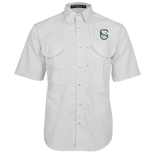  White Fishing Shirt Performance Short Sleeve - Icon
