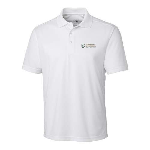  C&B White Clique Ice Pique Polo - Sonoran Logo