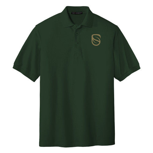  Dark Green Silk Touch Polo - Icon