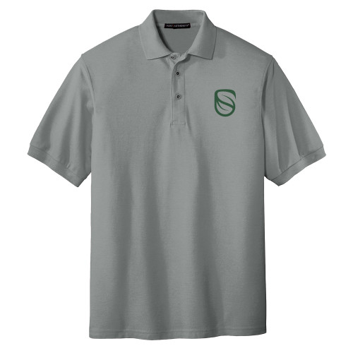  Cool Grey Silk Touch Polo - Icon