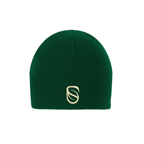  Dark Green Knit Beanie - Icon