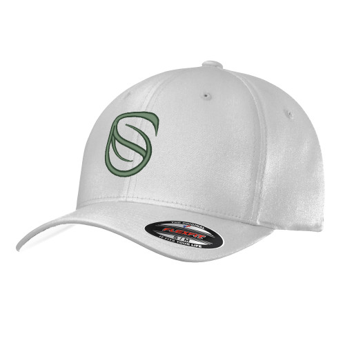  White Flexfit Structured Low Profile Hat - Icon