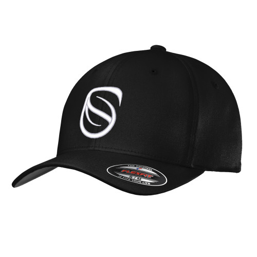  Black Flexfit Structured Low Profile Hat - Icon