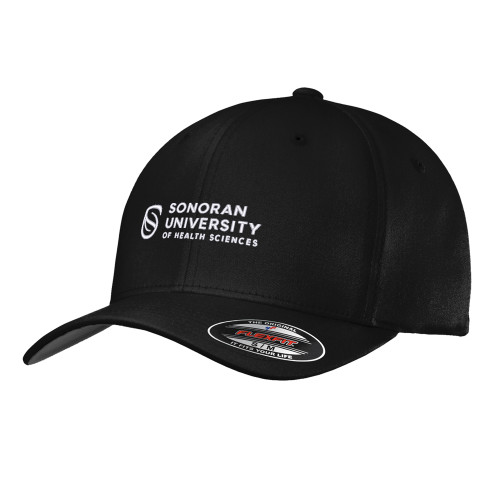  Black Flexfit Structured Low Profile Hat - Sonoran Logo