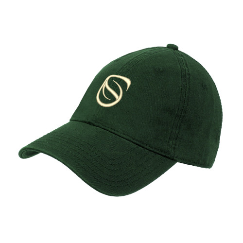  Dark Green Unstructured Adjustable Low Profile Hat - Icon