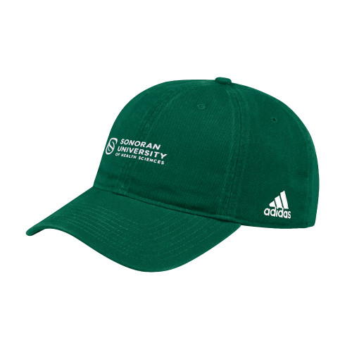  Adidas Dark Green Adjustable Washed Slouch - Sonoran Logo