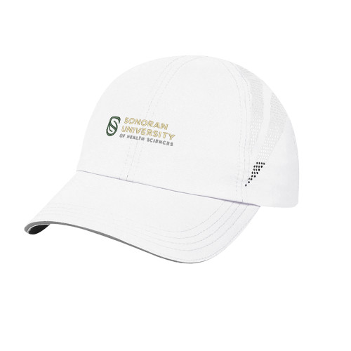  White Performance Cap - Sonoran Logo