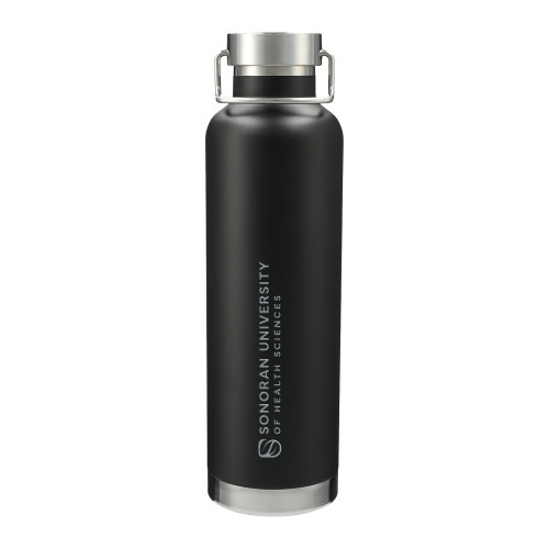  Thor Copper Vacuum Insulated Black Bottle 32oz - Sonoran Flat Wordmark Engraved