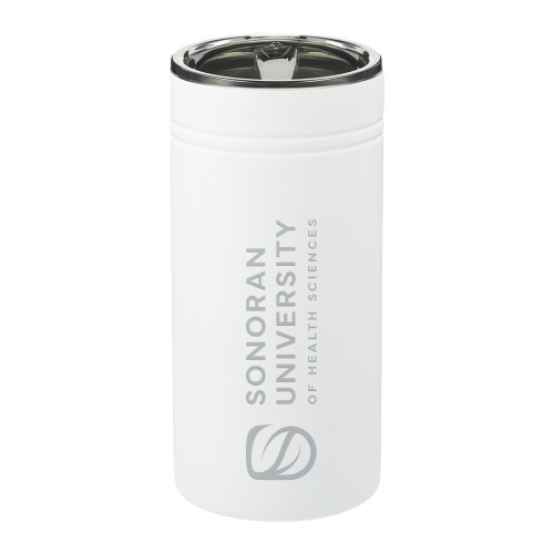  Sherpa Vacuum White Tumbler & Insulator 12oz - Sonoran Logo Engraved