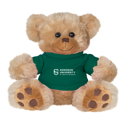  Plush Big Paw 8 1/2 inch Brown Bear w/Dark Green Shirt - Sonoran Logo
