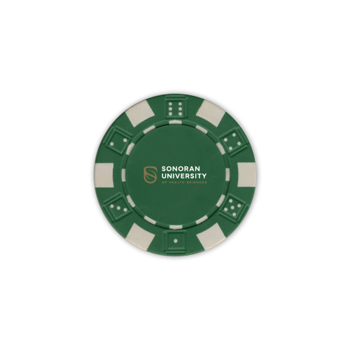  Green Game Chip - Sonoran Logo