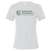 Thumbnail image for  Bella + Canvas Womens White Relaxed Cotton T Shirt
