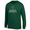 Thumbnail image for  Champion Dark Green Long Sleeve T Shirt