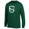 Thumbnail image for  Champion Dark Green Long Sleeve T Shirt