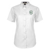 Thumbnail image for  Womens White Twill Button Up Short Sleeve