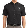 Thumbnail image for  Black Twill Button Down Short Sleeve