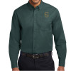 Thumbnail image for  Dark Green Twill Button Down Long Sleeve