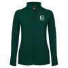 Thumbnail image for  Womens Dark Green Fleece Full Zip Jacket