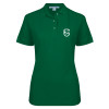 Thumbnail image for  Womens Silk Touch Dark Green Pique Polo