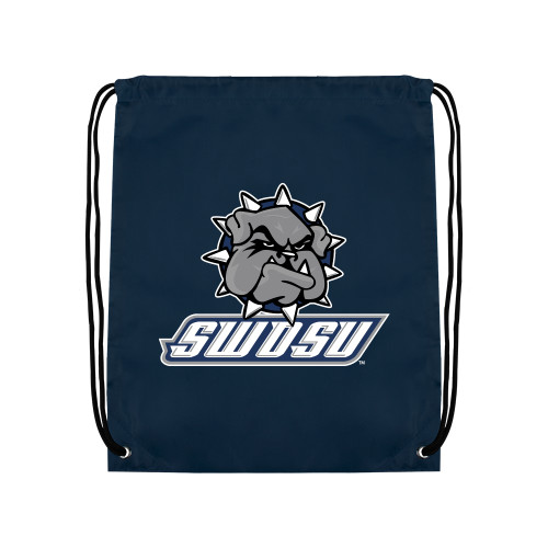  Navy Drawstring Backpack - Primary Mark