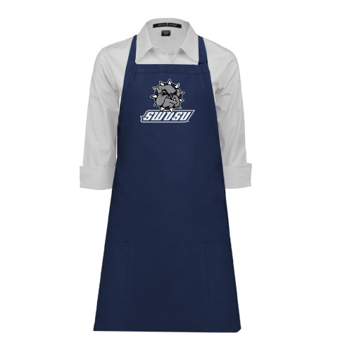  Full Length Navy Apron - Primary Mark
