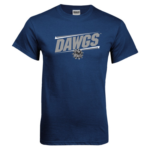  Navy T Shirt - Dawgs Fancy Lines