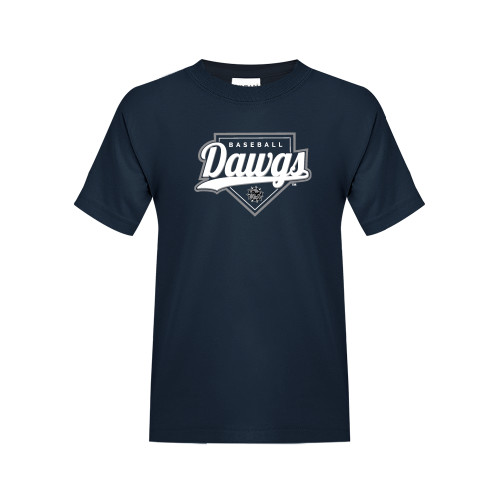 Youth Navy T Shirt - Baseball Plate Design