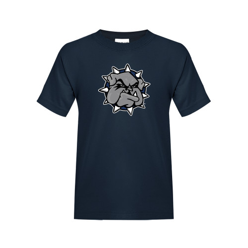  Youth Navy T Shirt - Bulldog Head