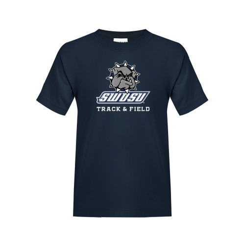  Youth Navy T Shirt - Track and Field