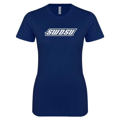  Next Level Womens Navy Boyfriend Tee - SWOSU