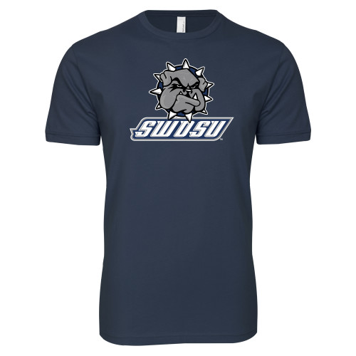  Next Level Navy SoftStyle T Shirt - Primary Mark