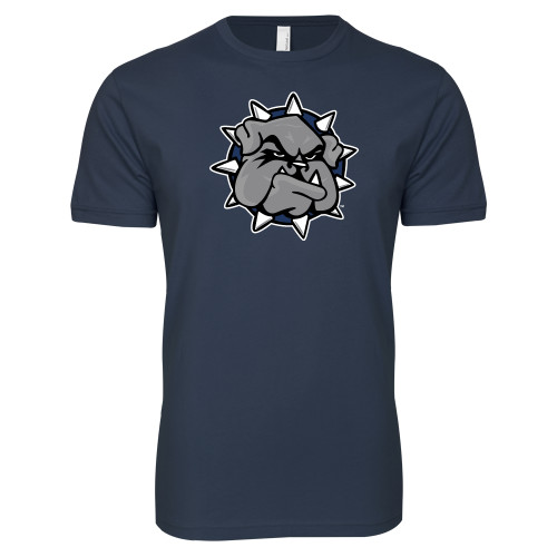  Next Level Navy SoftStyle T Shirt - Bulldog Head