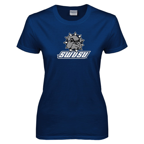  Womens Short Sleeve Navy Tee - Primary Mark