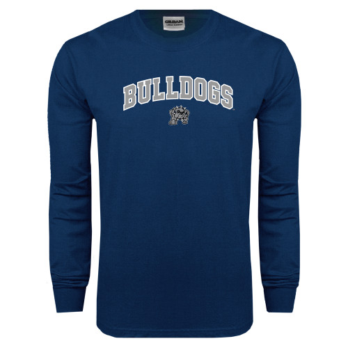  Navy Long Sleeve T-Shirt - Arched Bulldogs