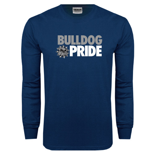  Navy Long Sleeve T-Shirt - Bulldog Pride
