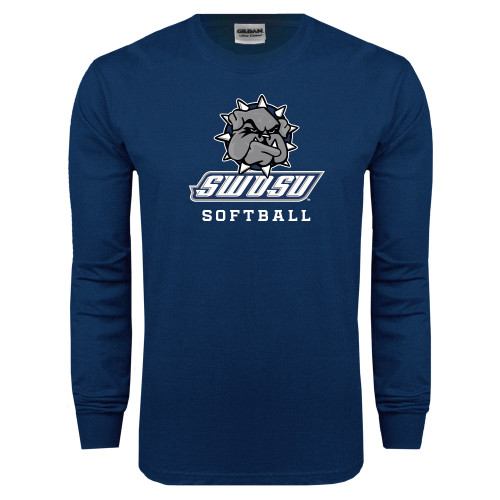  Navy Long Sleeve T-Shirt - Softball