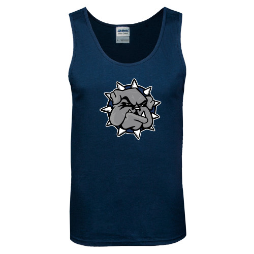  Navy Tank Top - Bulldog Head