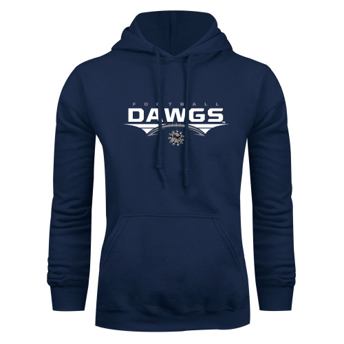  Navy Fleece Hoodie - Abstract Football Design