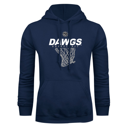  Navy Fleece Hoodie - Basketball Net Design
