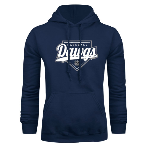  Navy Fleece Hoodie - Baseball Plate Design