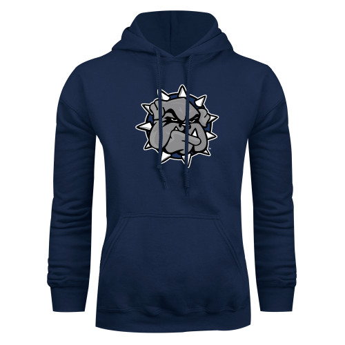 Navy Fleece Hoodie - Bulldog Head