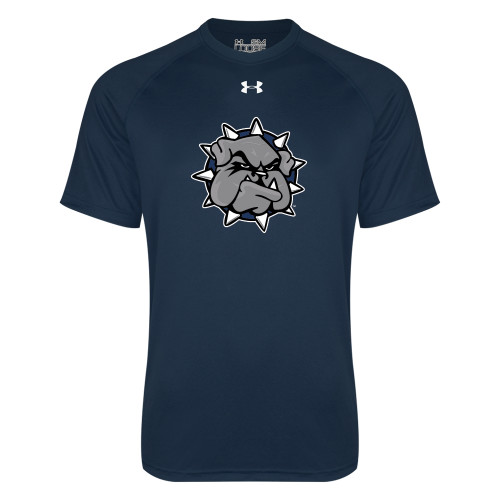  Under Armour Navy Tech Tee - Bulldog Head