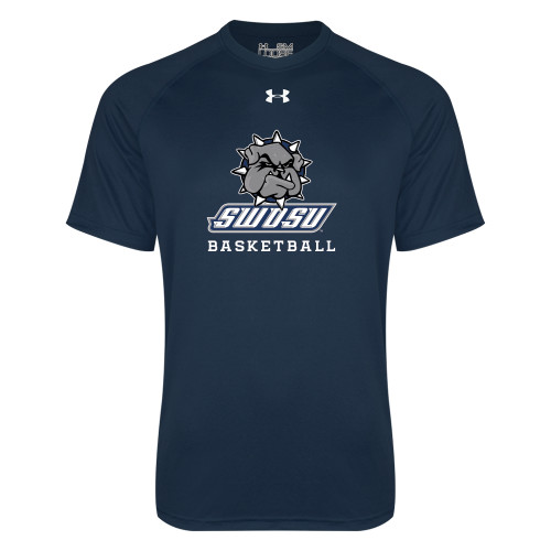  Under Armour Navy Tech Tee - Basketball